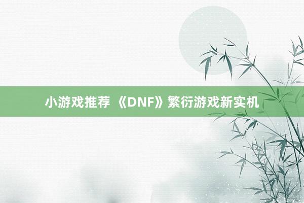 小游戏推荐 《DNF》繁衍游戏新实机