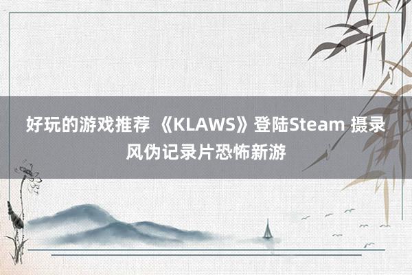 好玩的游戏推荐 《KLAWS》登陆Steam 摄录风伪记录片恐怖新游