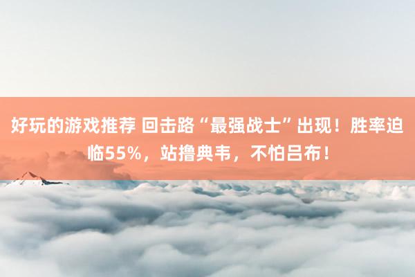 好玩的游戏推荐 回击路“最强战士”出现！胜率迫临55%，站撸典韦，不怕吕布！